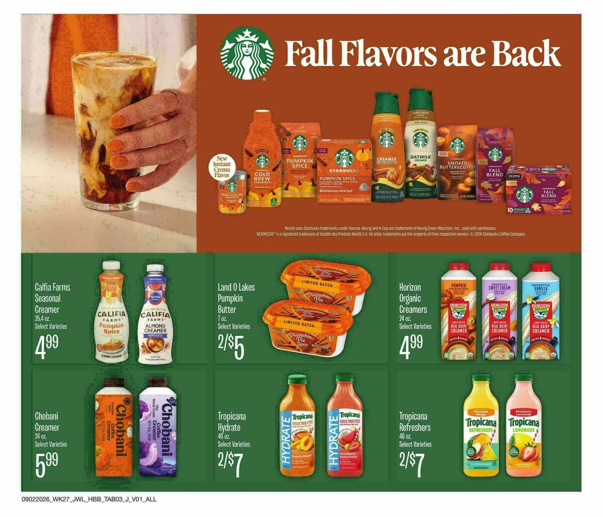 Jewel Osco Specialty Publication Weekly Ad from September 2