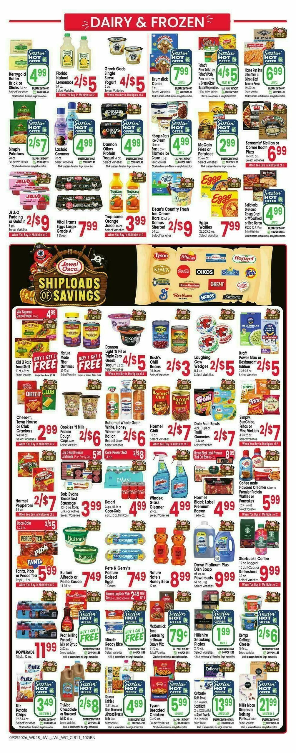 Jewel Osco Weekly Ad from September 9
