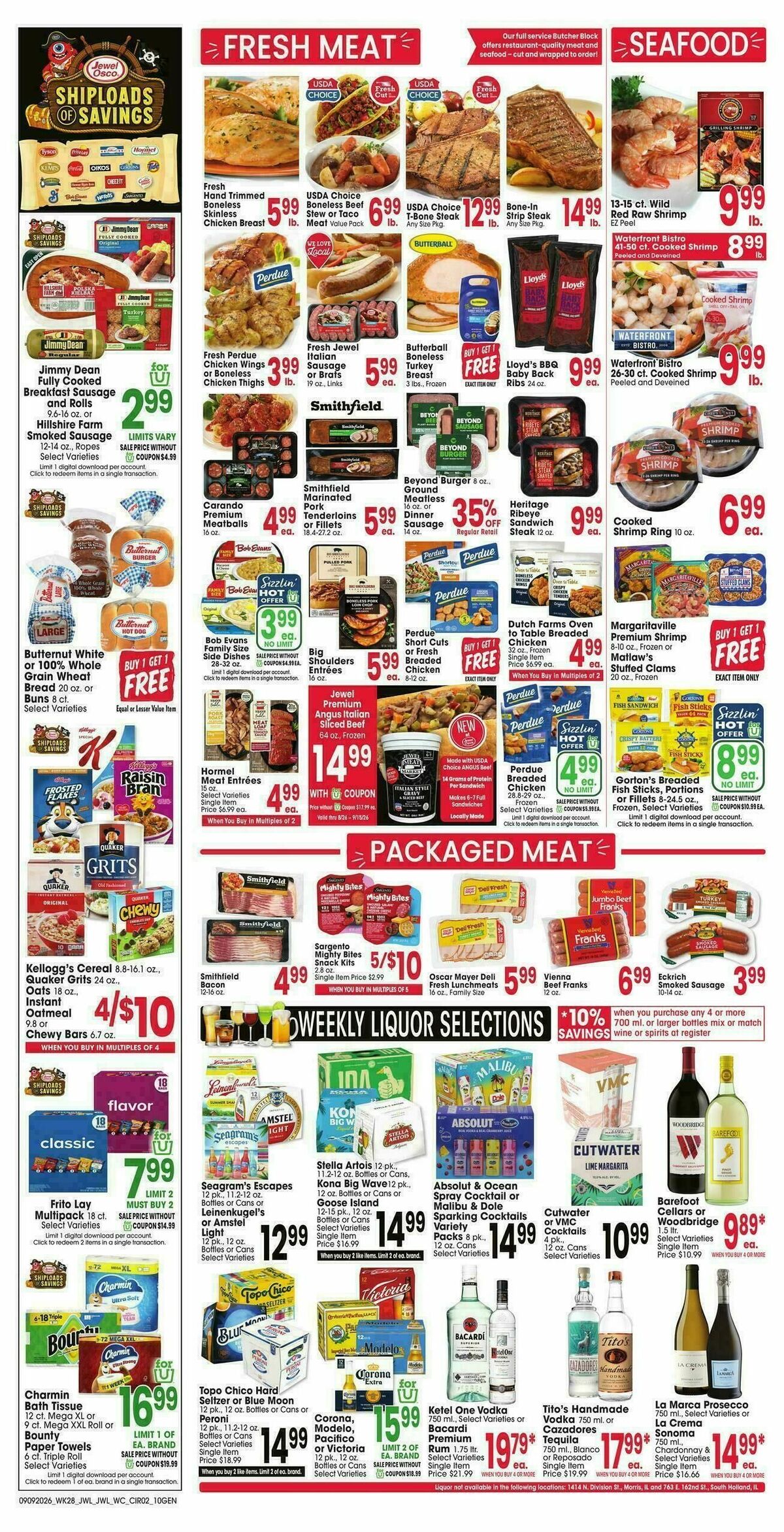 Jewel Osco Weekly Ad from September 9