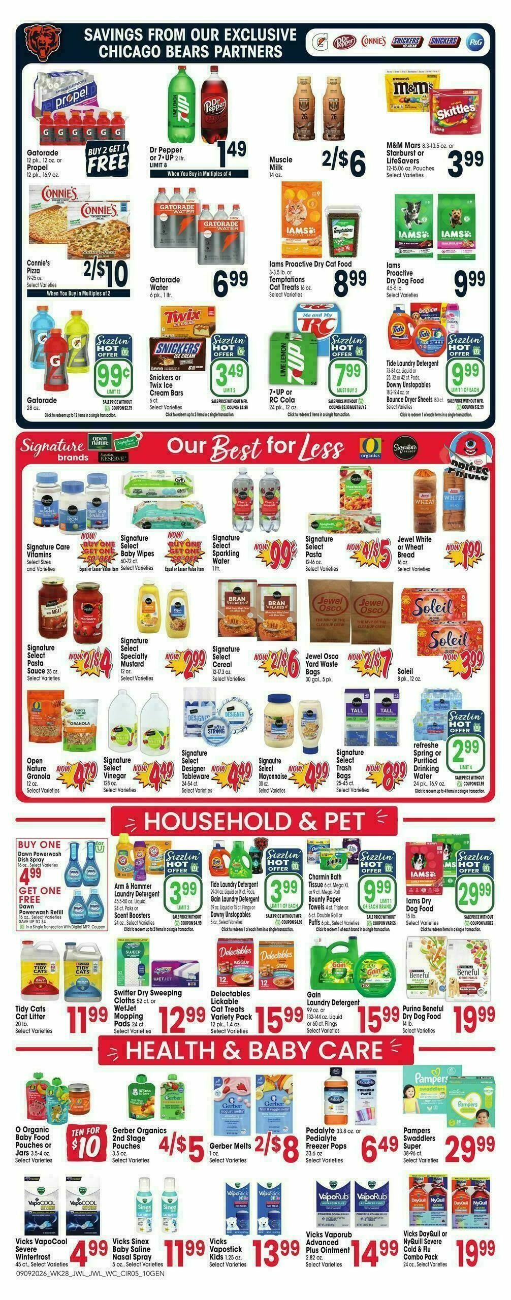 Jewel Osco Weekly Ad from September 9