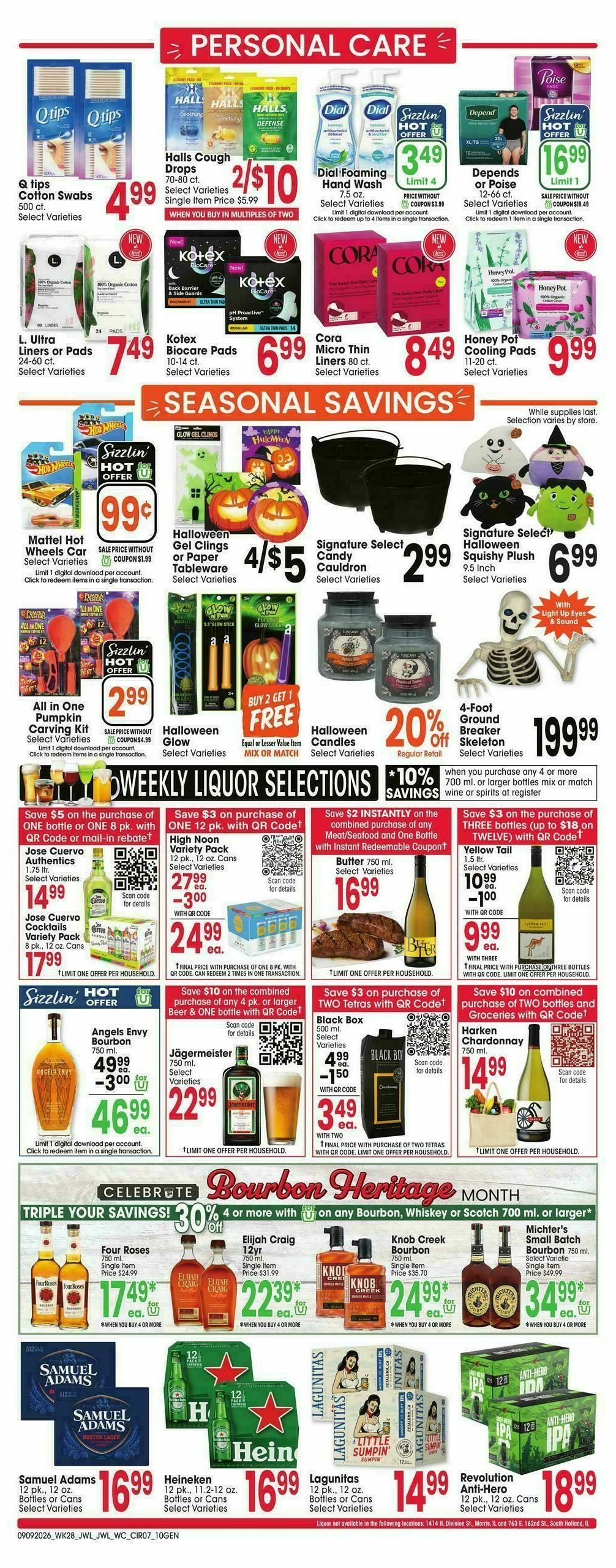 Jewel Osco Weekly Ad from September 9