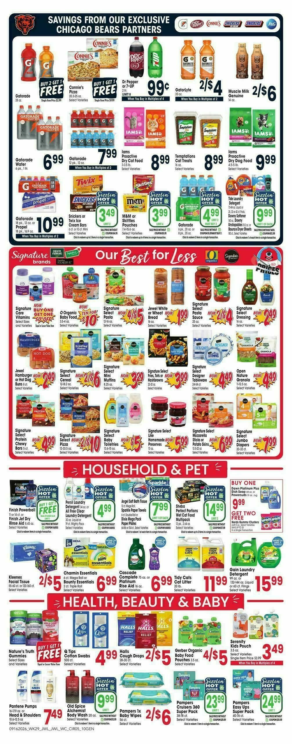 Jewel Osco Weekly Ad from September 16