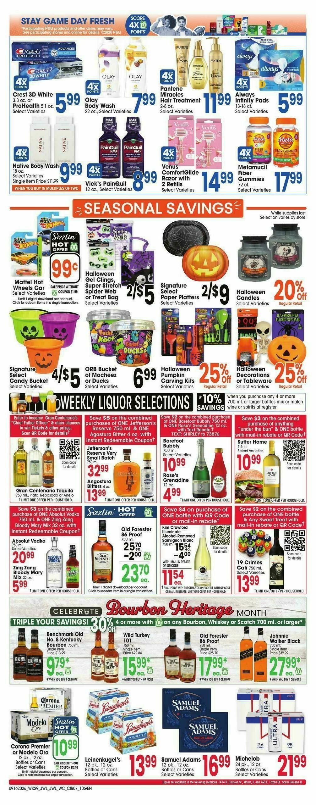 Jewel Osco Weekly Ad from September 16