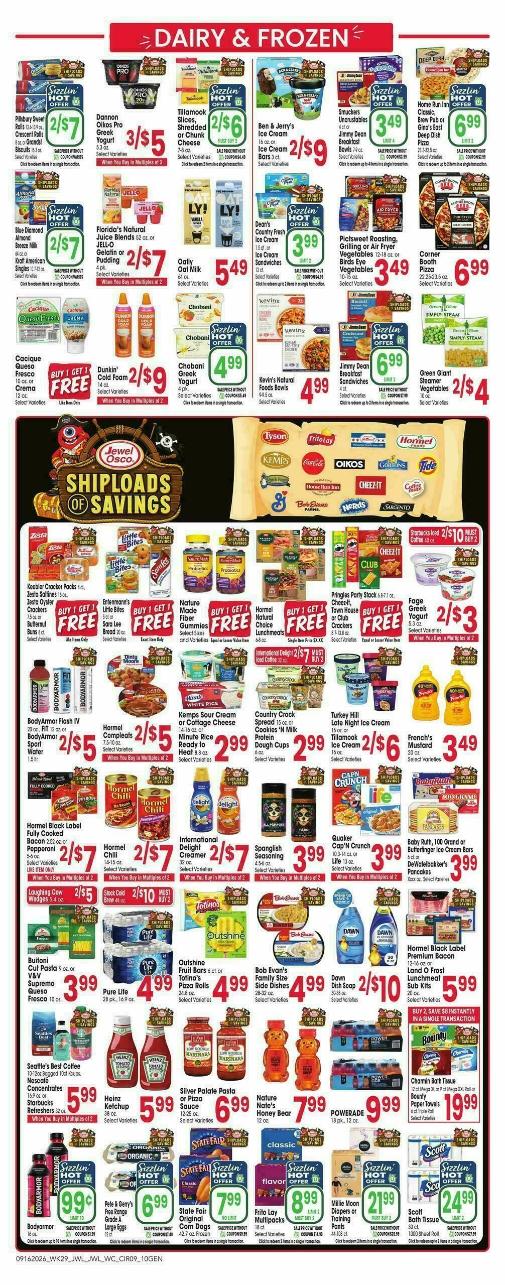 Jewel Osco Weekly Ad from September 16