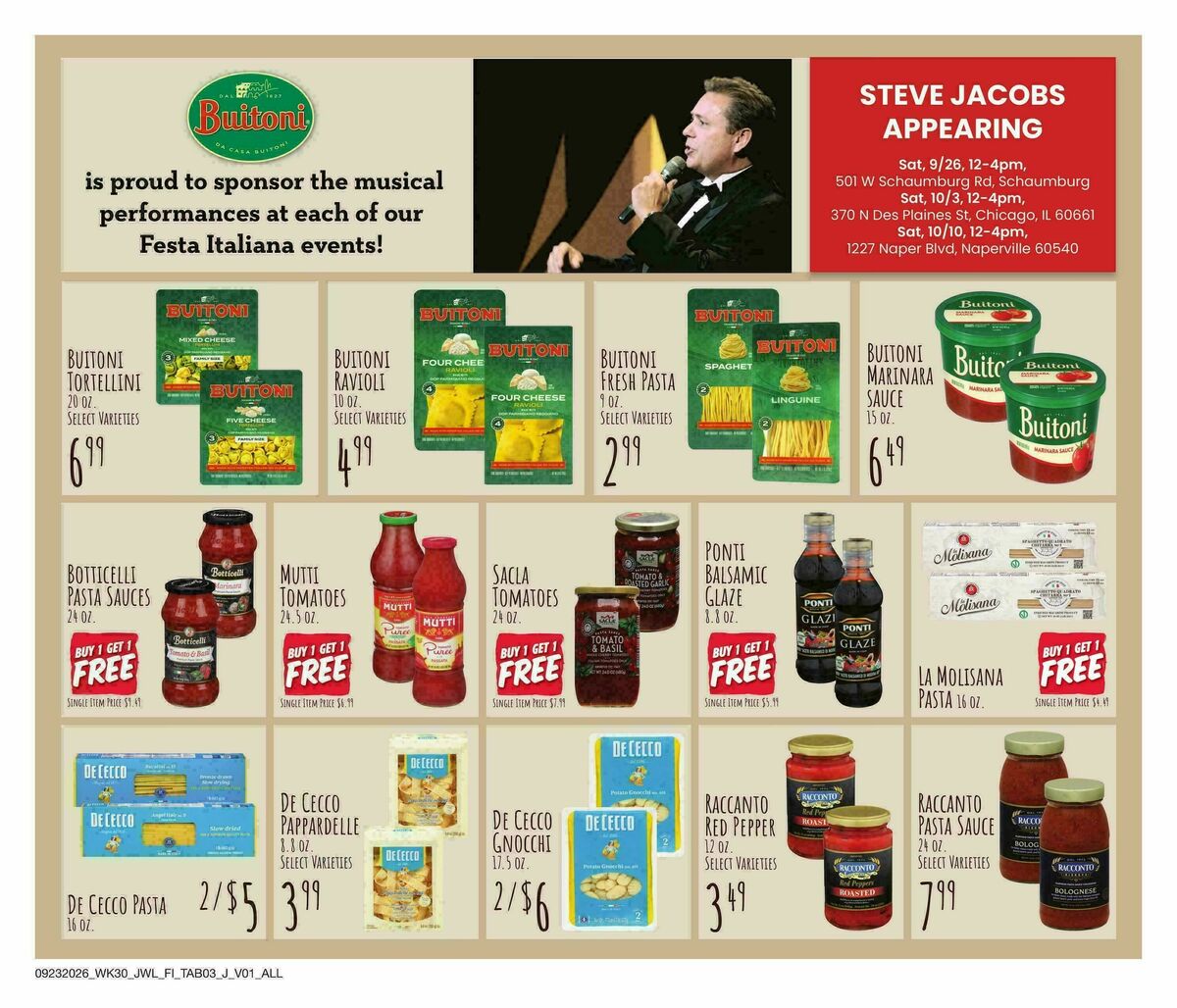 Jewel Osco Specialty Publication Weekly Ad from September 23