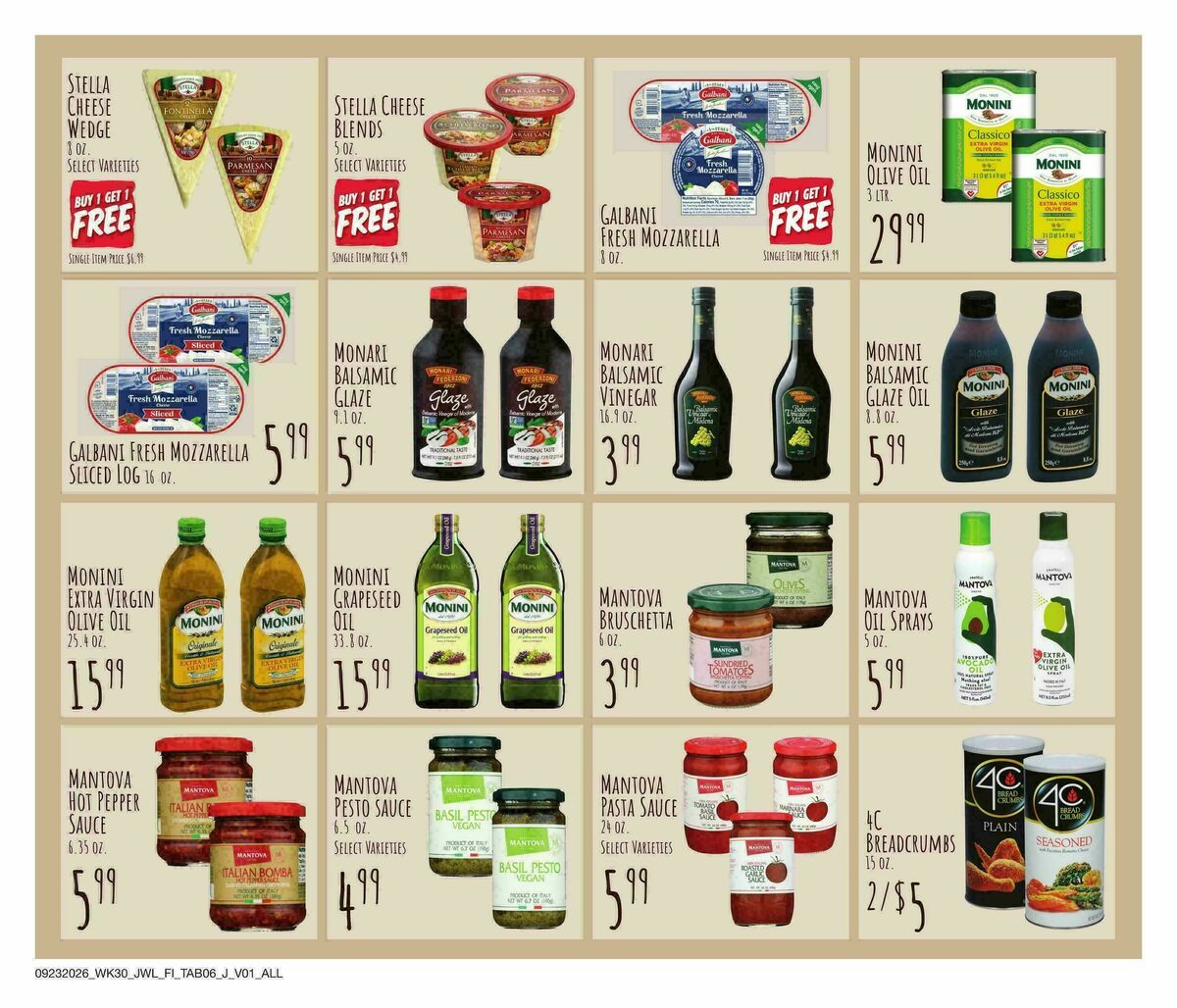 Jewel Osco Specialty Publication Weekly Ad from September 23