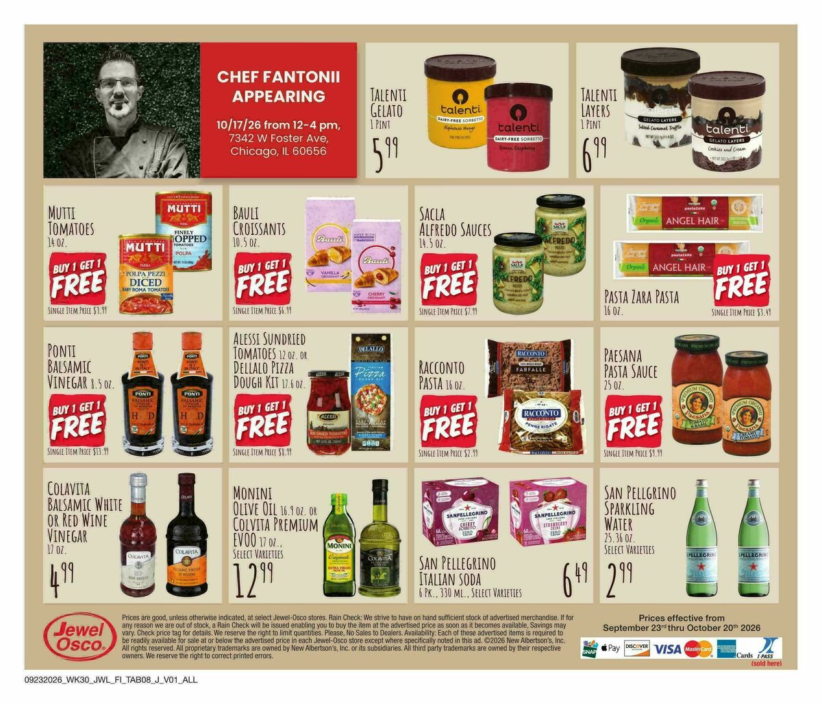 Jewel Osco Specialty Publication Weekly Ad from September 23