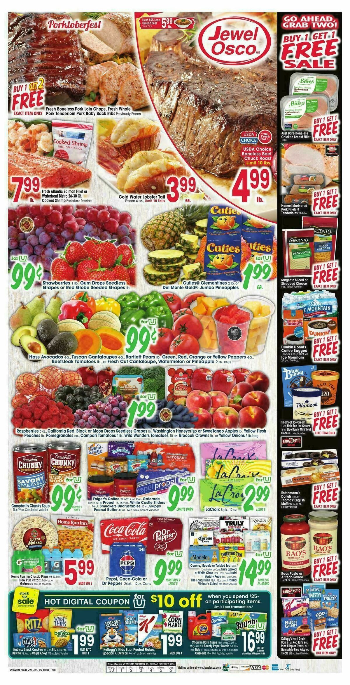 Jewel Osco Weekly Ad from September 30