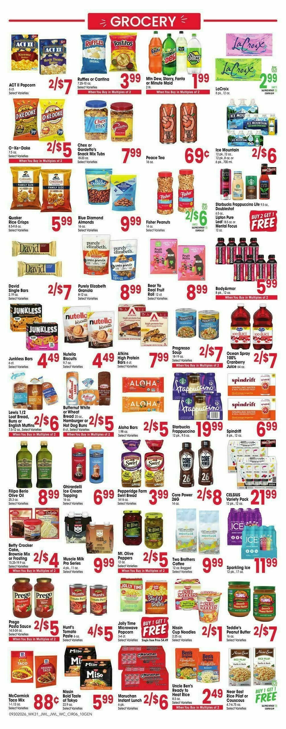 Jewel Osco Weekly Ad from September 30
