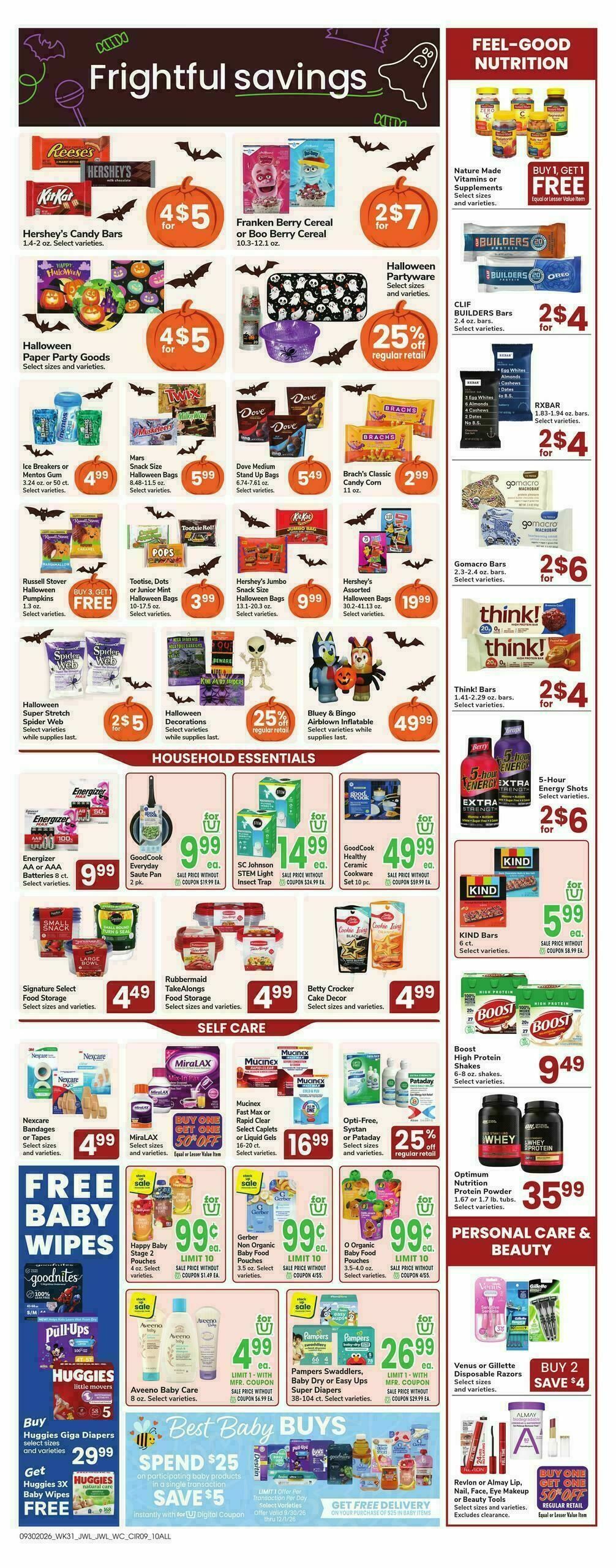 Jewel Osco Weekly Ad from September 30