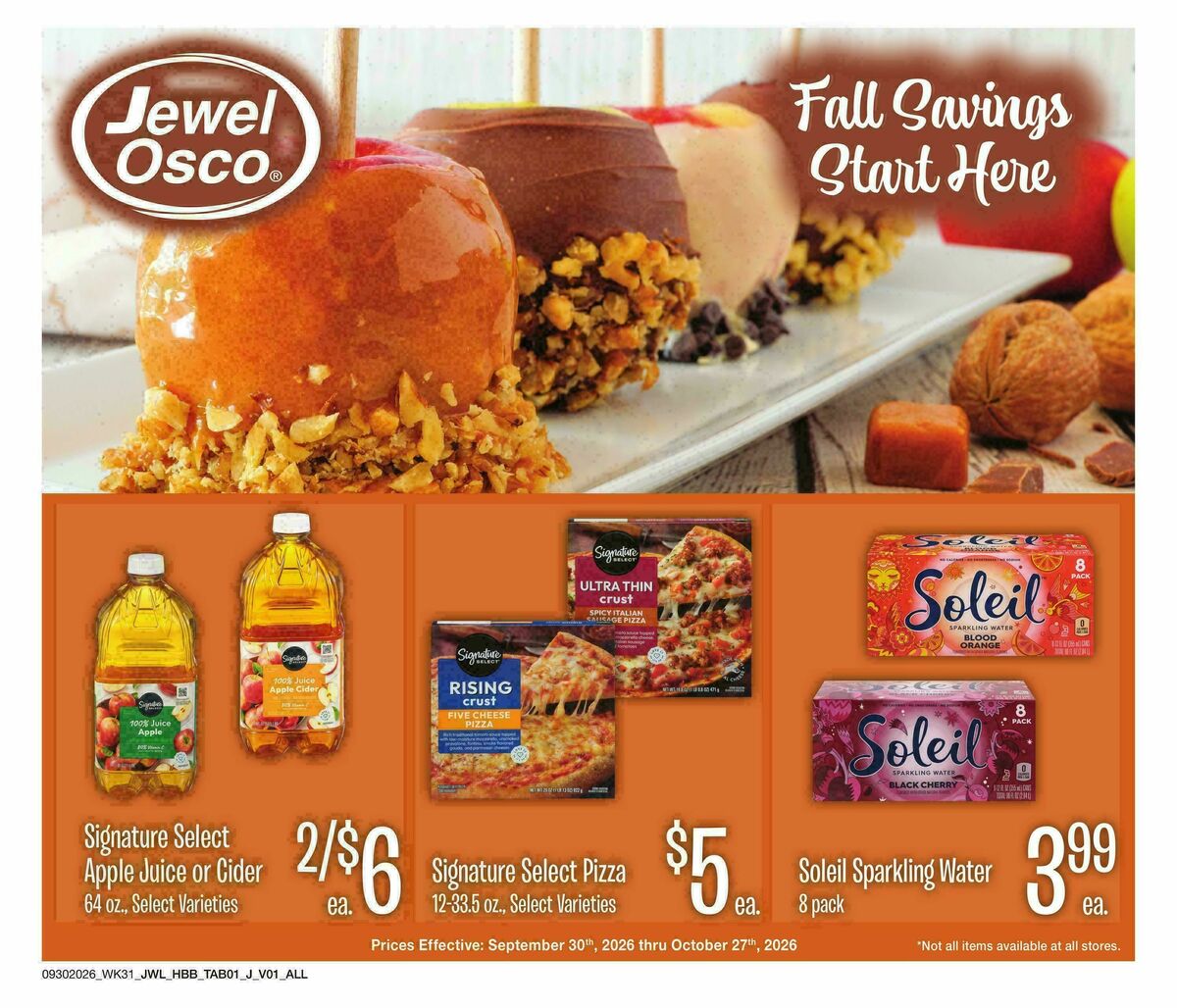 Jewel Osco Specialty Publication Weekly Ad from September 30