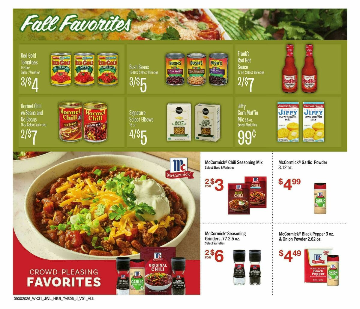 Jewel Osco Specialty Publication Weekly Ad from September 30