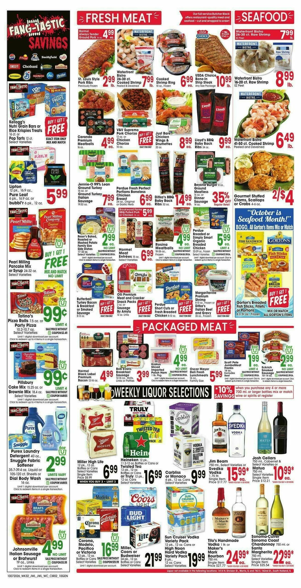 Jewel Osco Weekly Ad from October 7