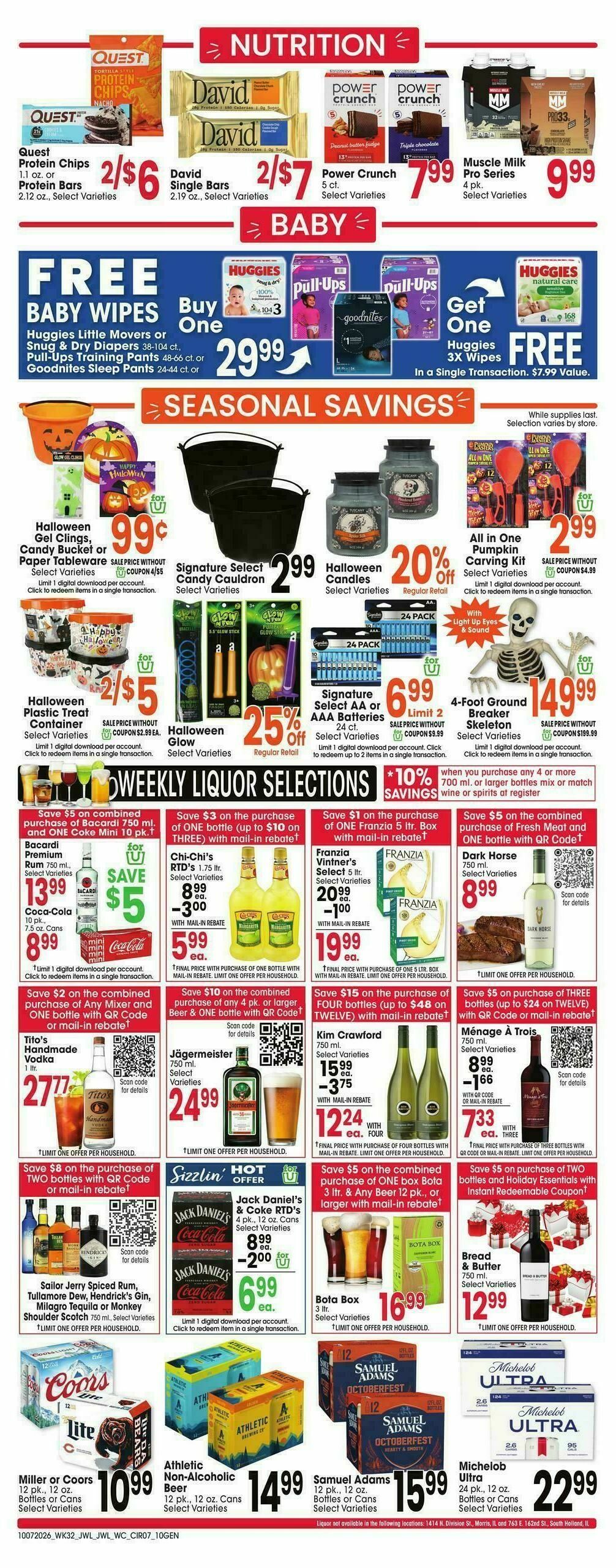 Jewel Osco Weekly Ad from October 7