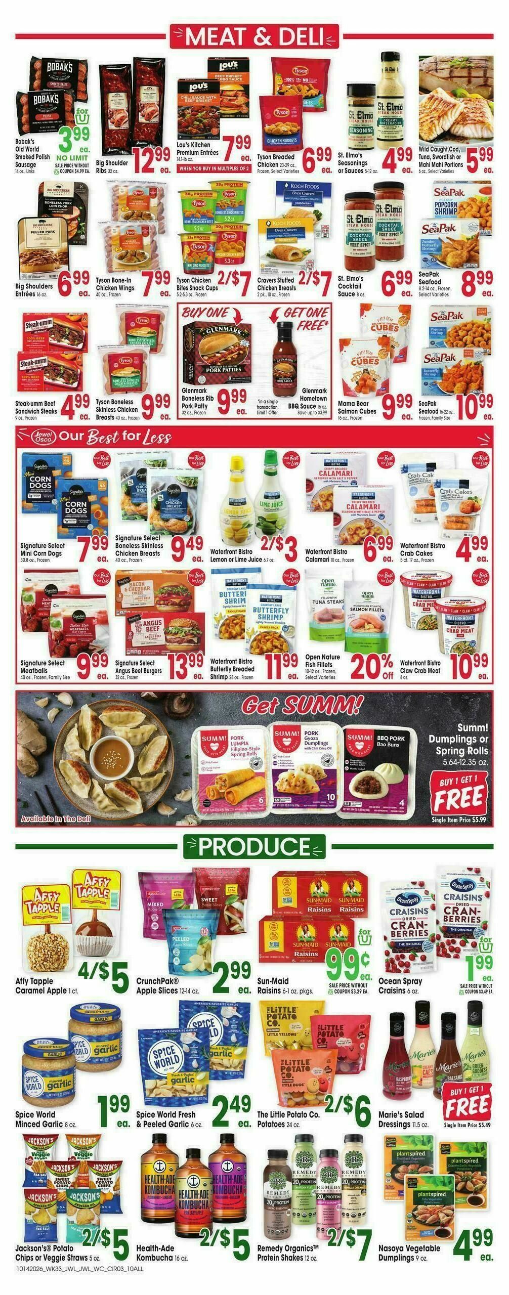 Jewel Osco Weekly Ad from October 14