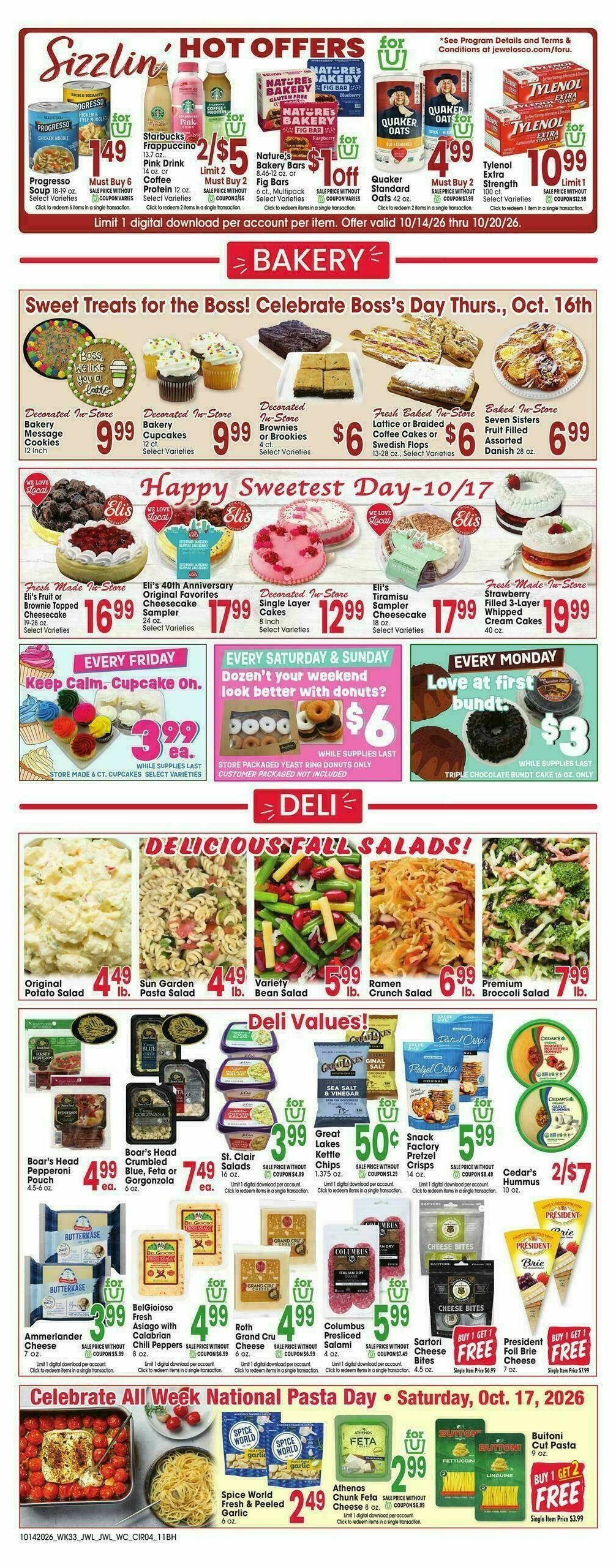 Jewel Osco Weekly Ad from October 14