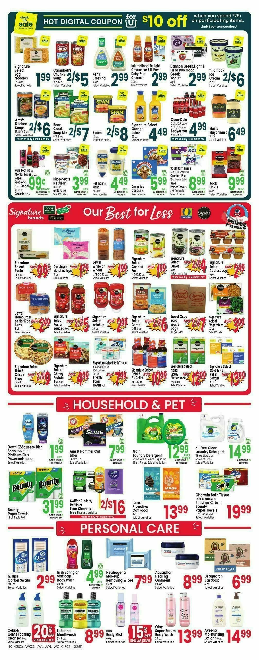 Jewel Osco Weekly Ad from October 14