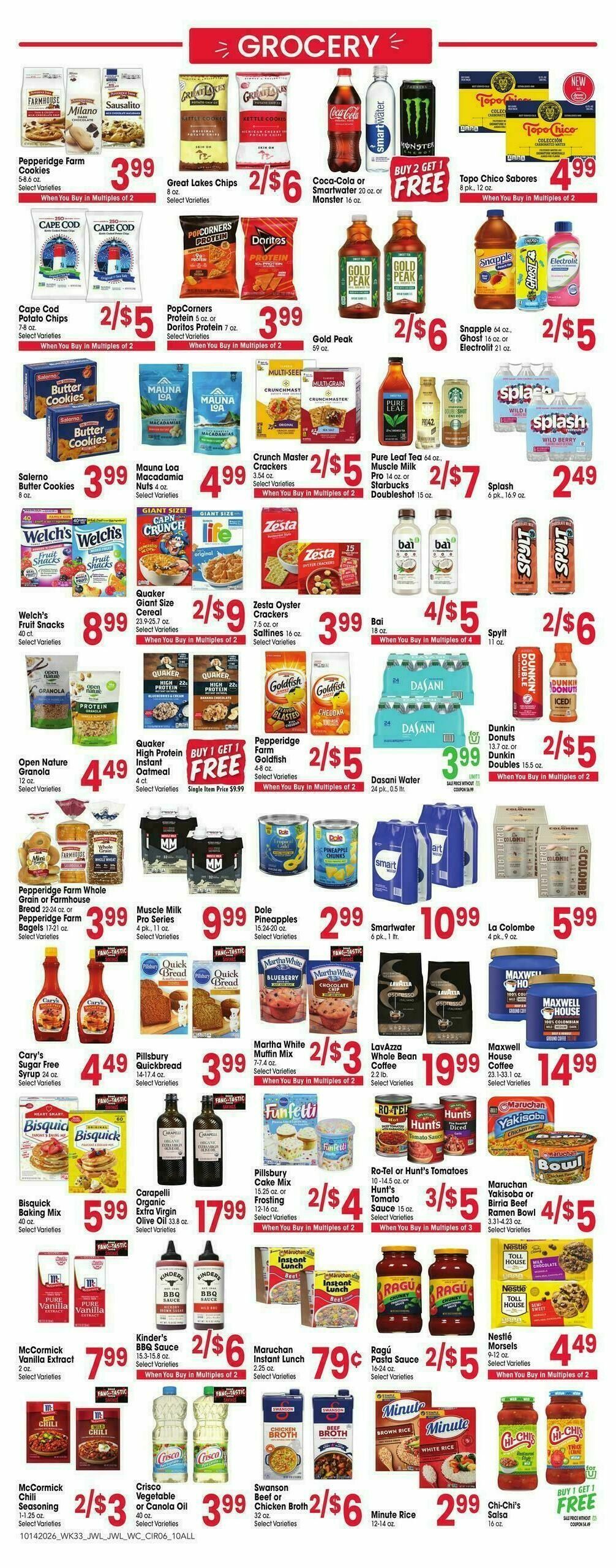 Jewel Osco Weekly Ad from October 14