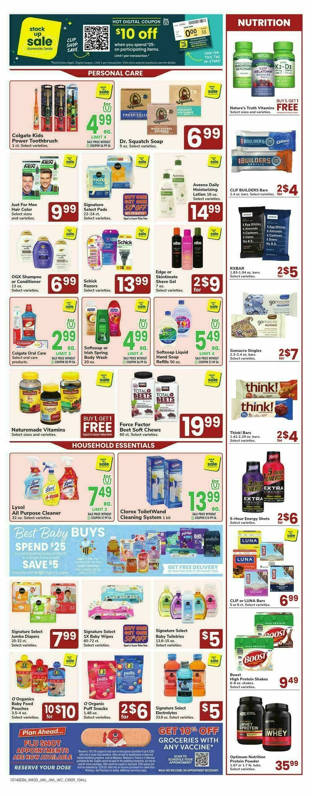 Jewel Osco Weekly Ad from October 14