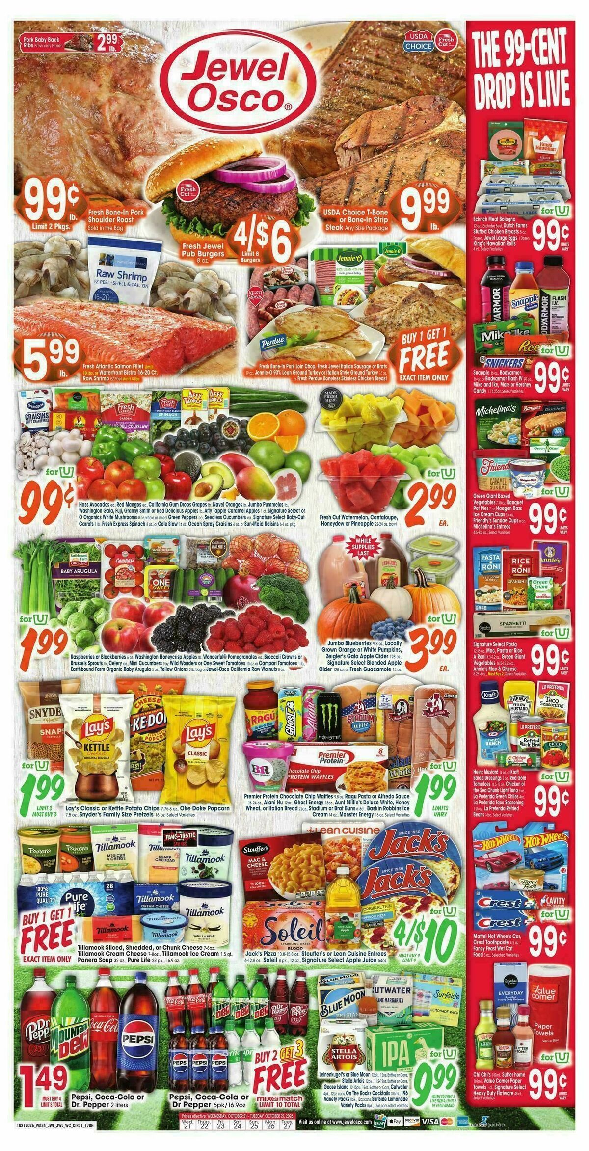 Jewel Osco Weekly Ad from October 21