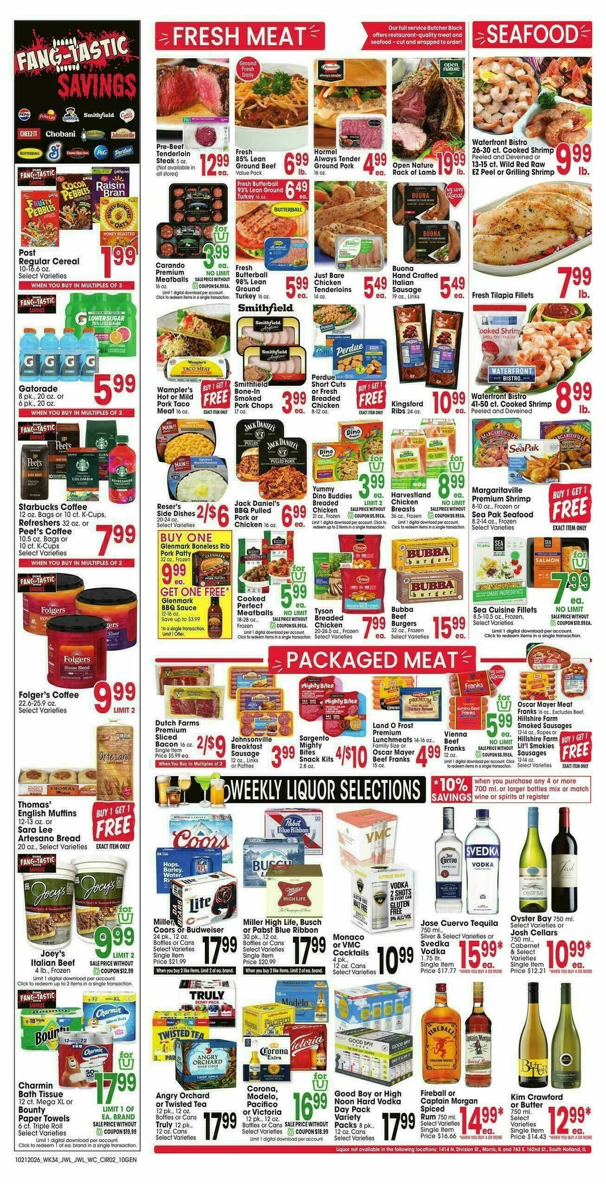 Jewel Osco Weekly Ad from October 21