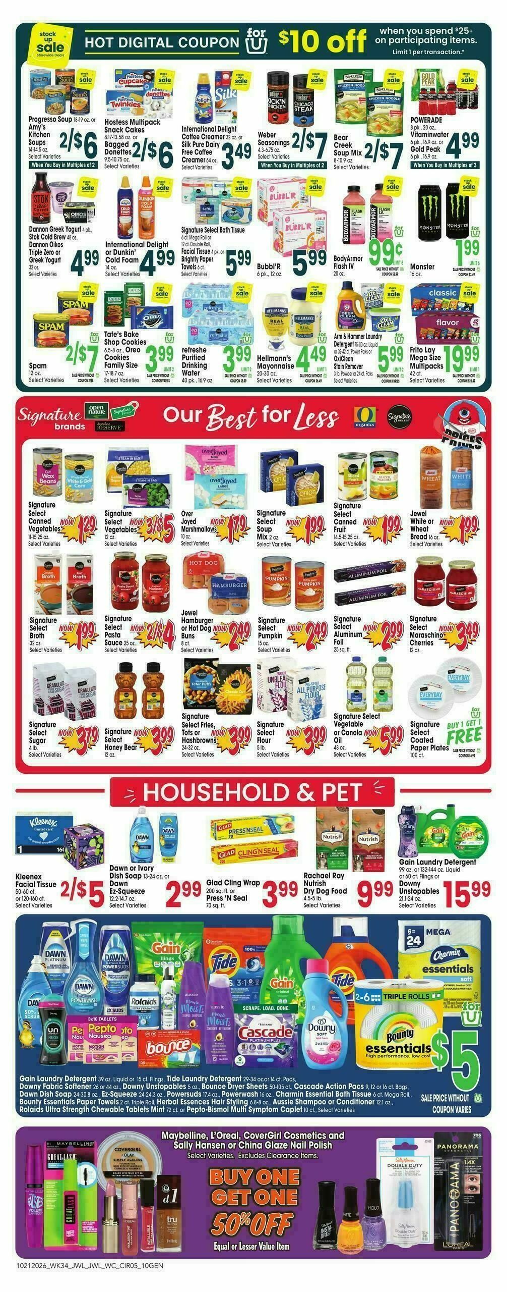 Jewel Osco Weekly Ad from October 21