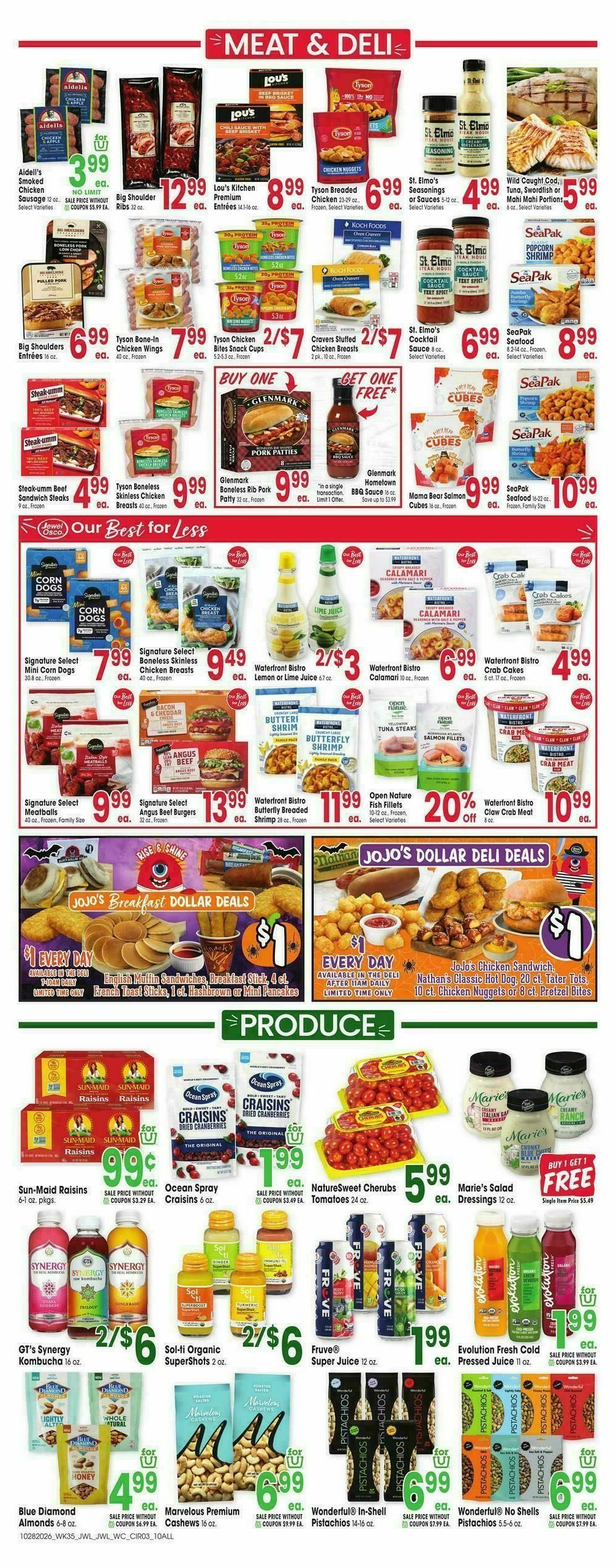Jewel Osco Weekly Ad from October 28