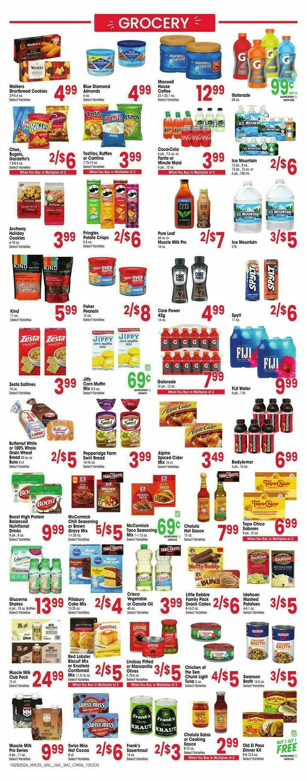 Jewel Osco Weekly Ad from October 28