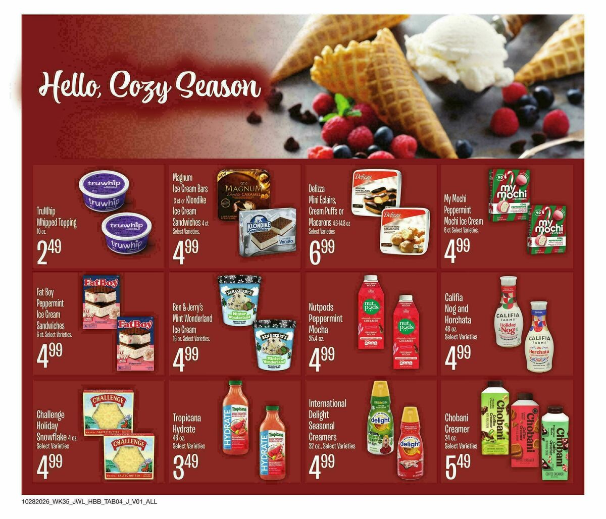 Jewel Osco Specialty Publication Weekly Ad from October 28