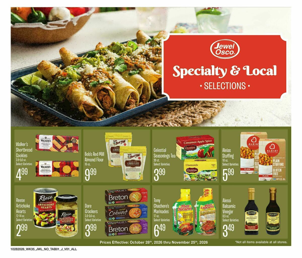 Jewel Osco Organics Guide Weekly Ad from October 28