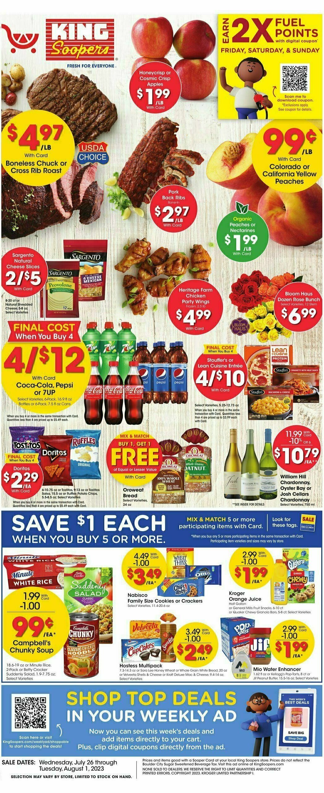 King Soopers Weekly Ad from July 26