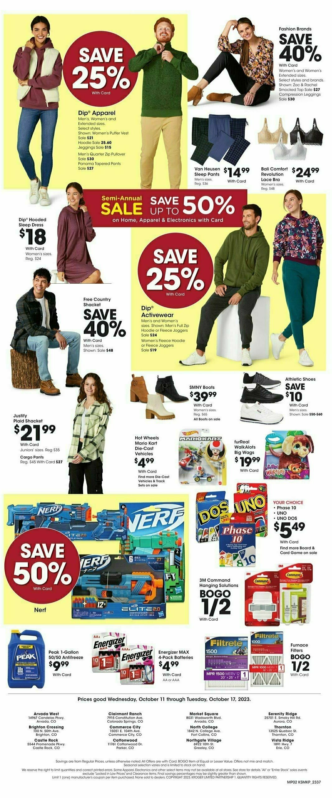 King Soopers Natural Body and Personal Care Weekly Ad from October 11