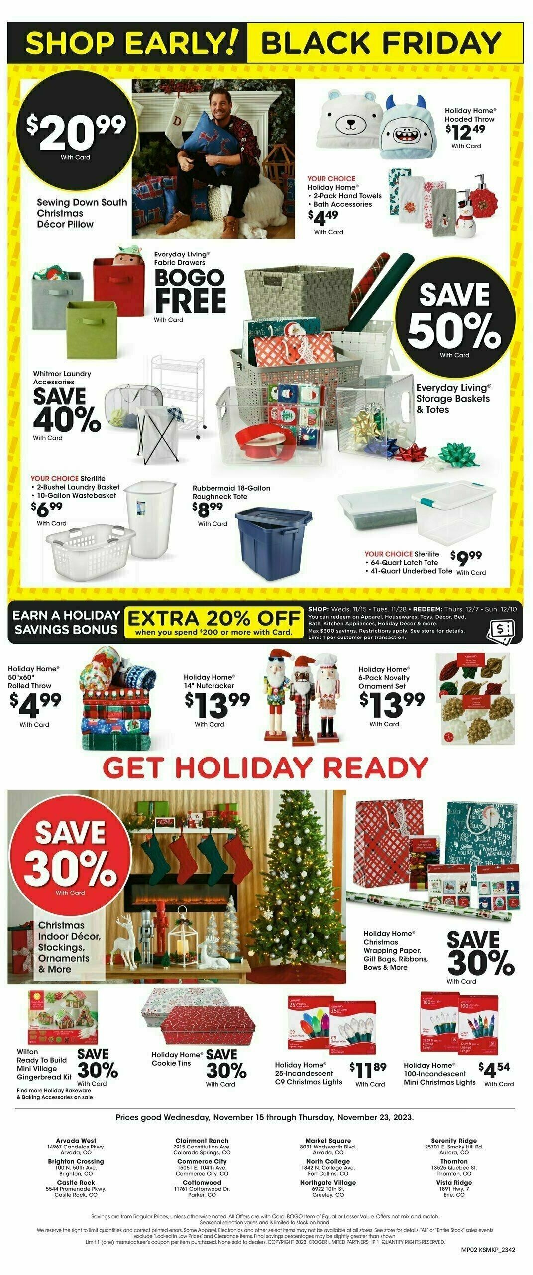 King Soopers Weekly Ad from November 15