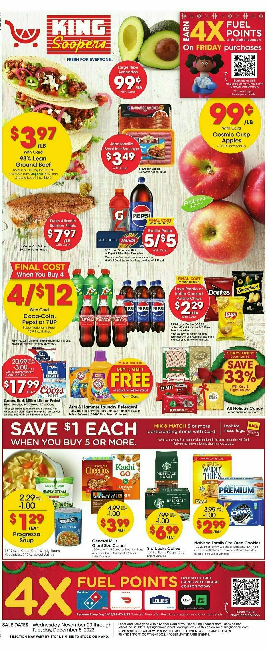 King Soopers Weekly Ad from November 29