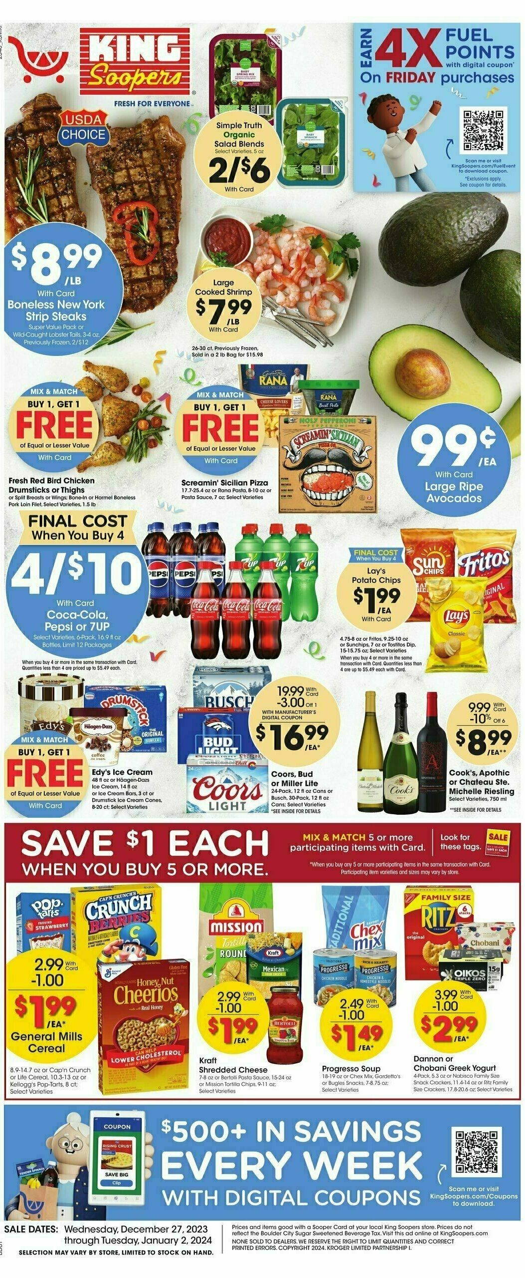 King Soopers Weekly Ad from December 27