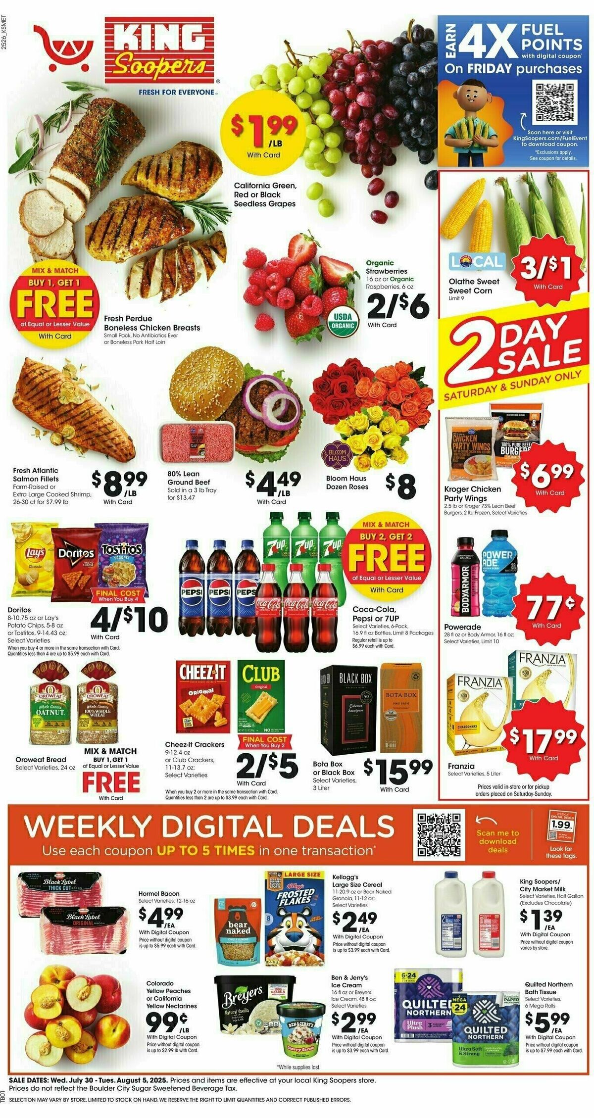 King Soopers Weekly Ad from July 30