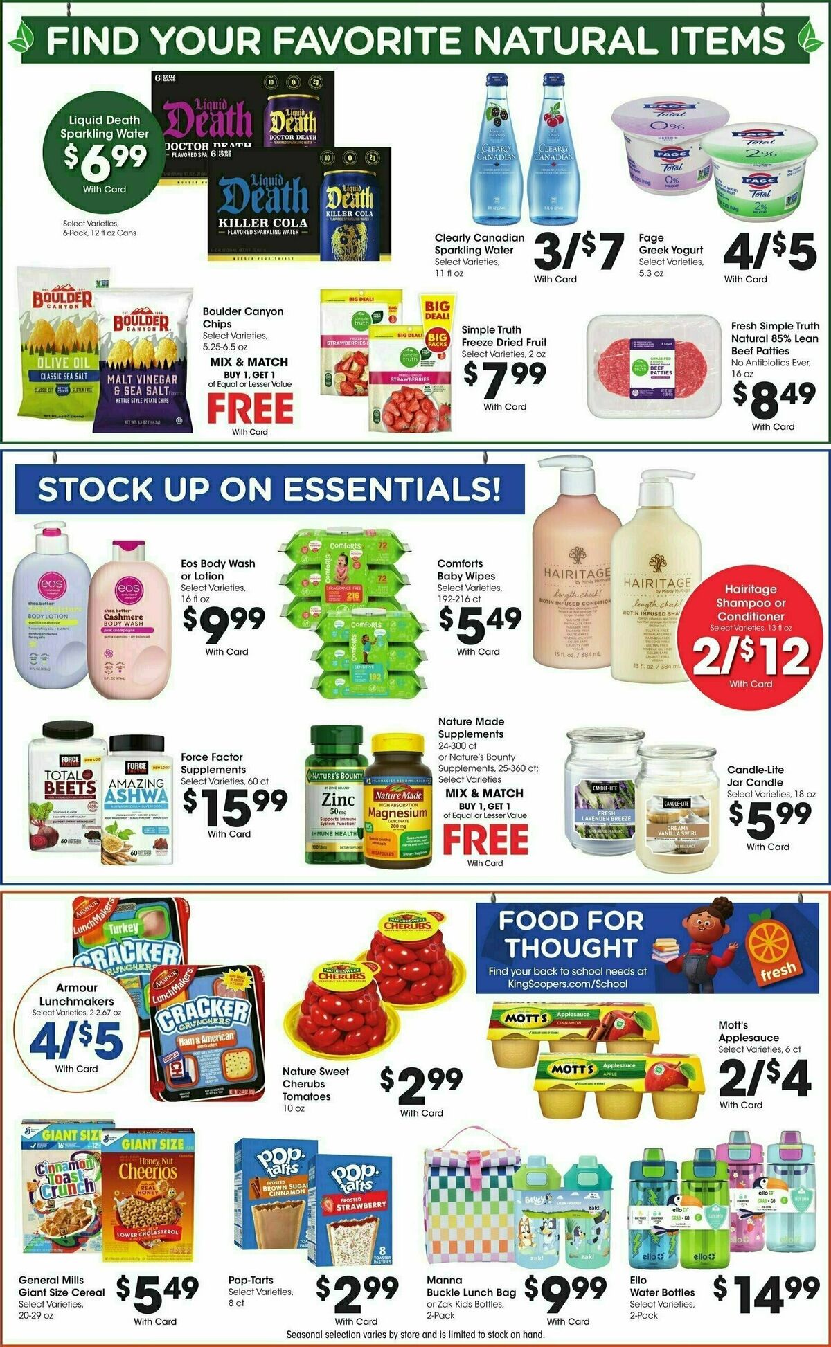 King Soopers Weekly Ad from July 30