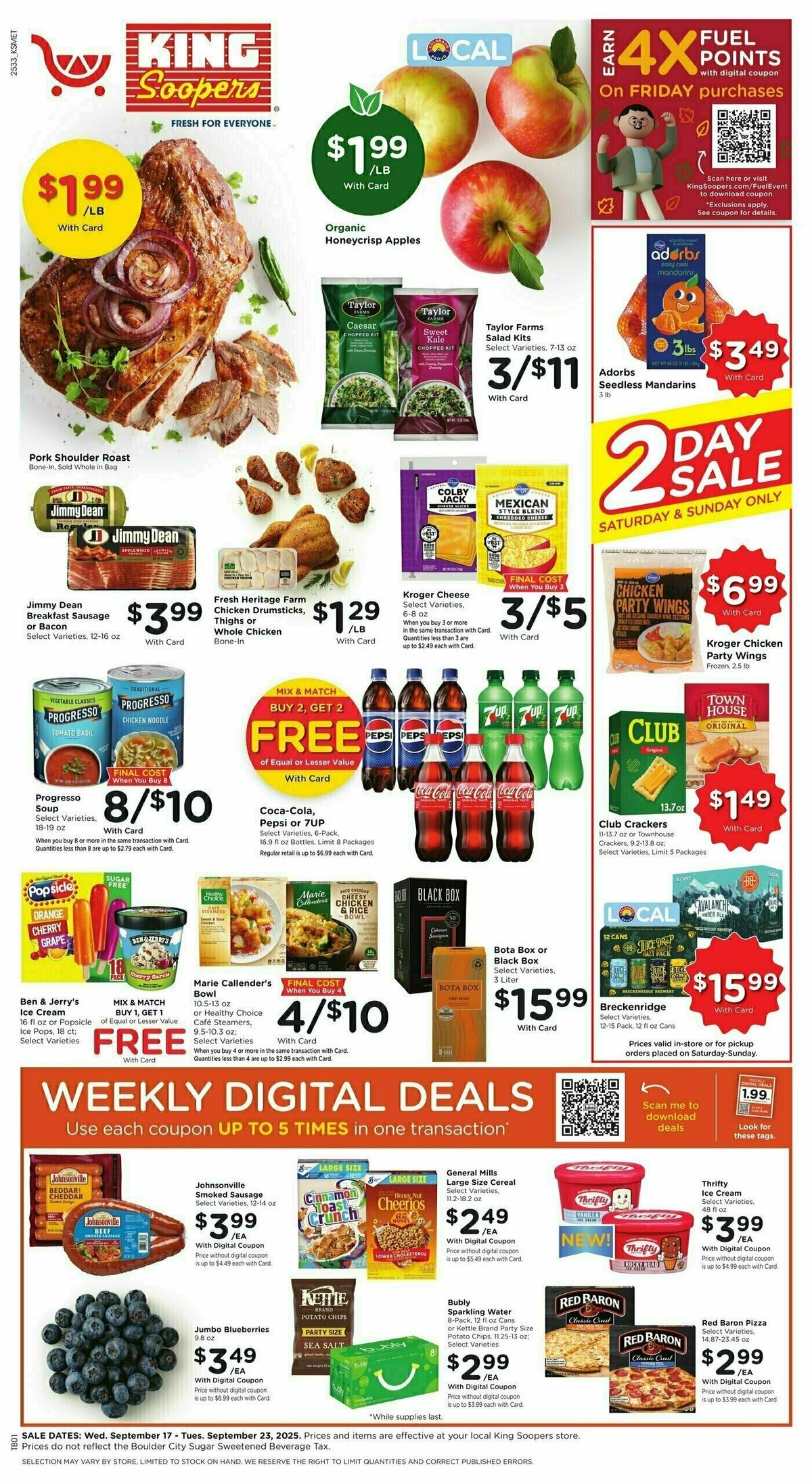 King Soopers Weekly Ad from September 17