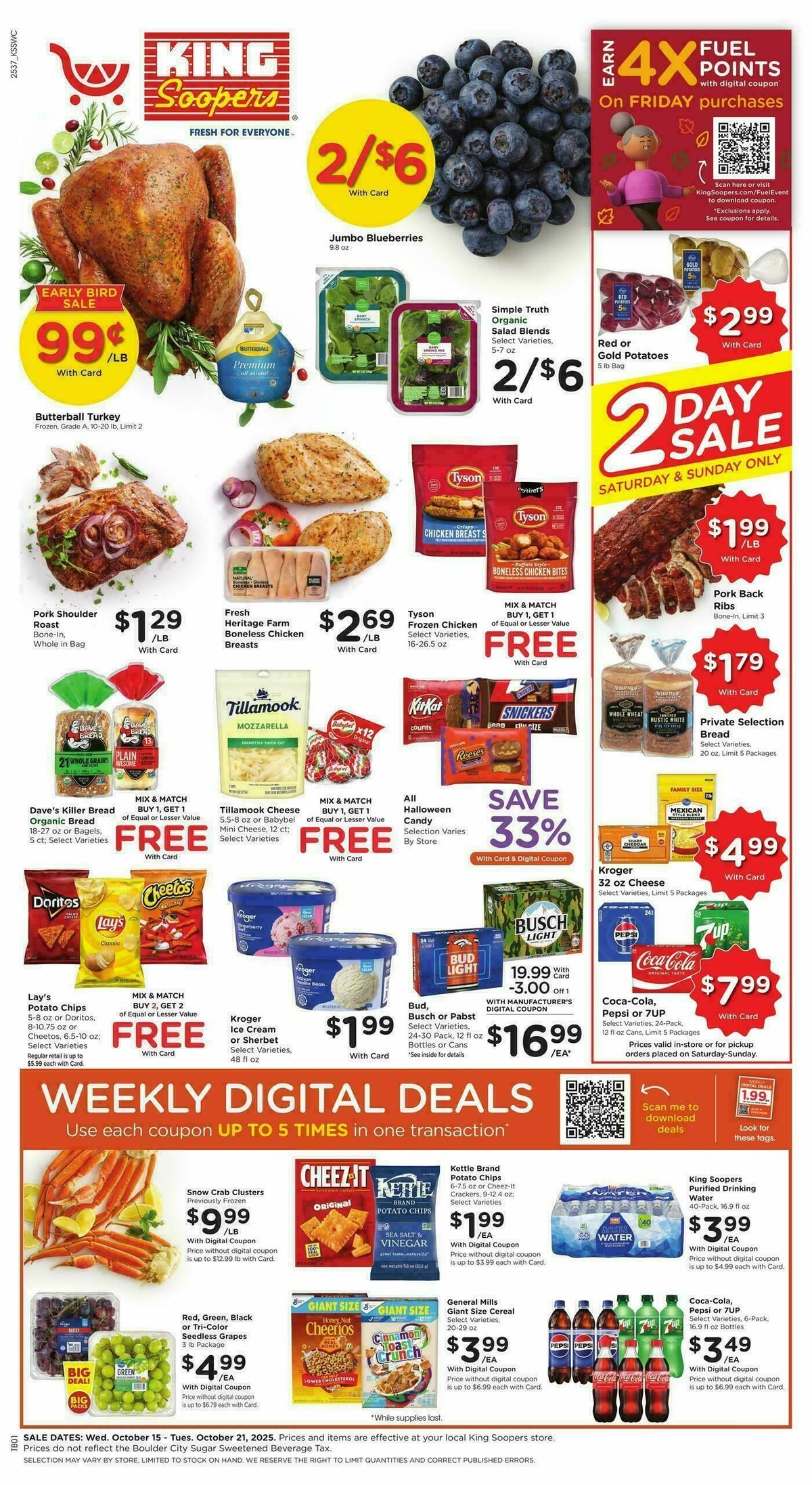 King Soopers Weekly Ad from October 15