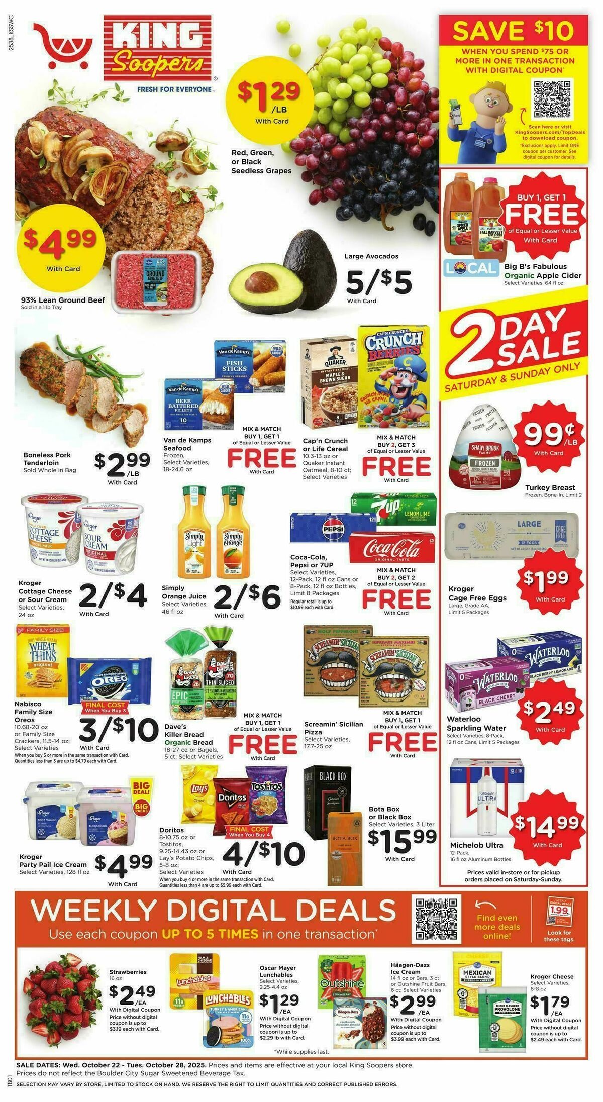 King Soopers Weekly Ad from October 22