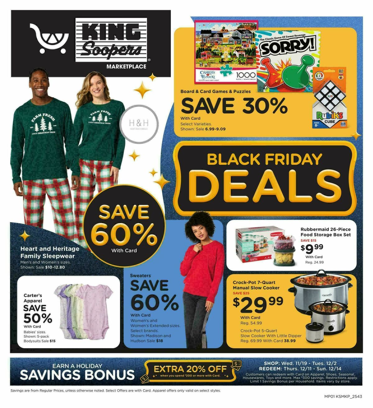 King Soopers Black Friday 5-Day Sale Weekly Ad from November 28