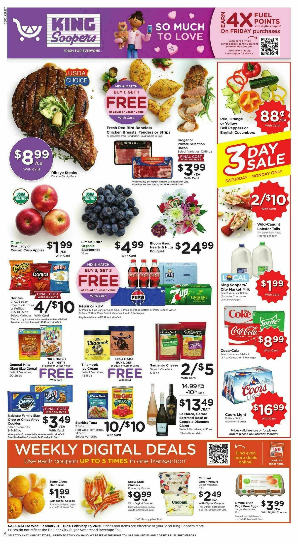 King Soopers Weekly Ad from February 11