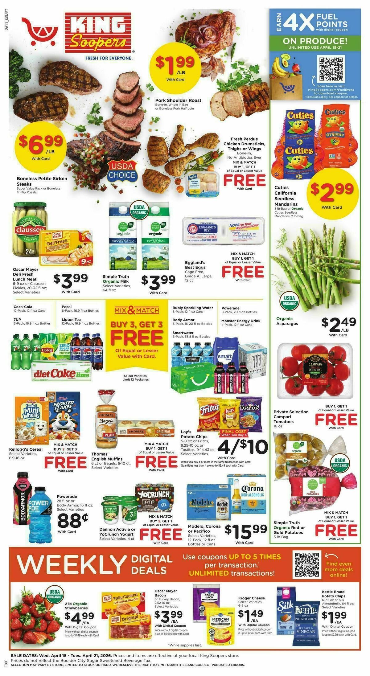 King Soopers Weekly Ad from April 15