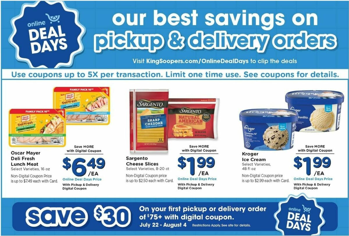 King Soopers Weekly Ad from July 29