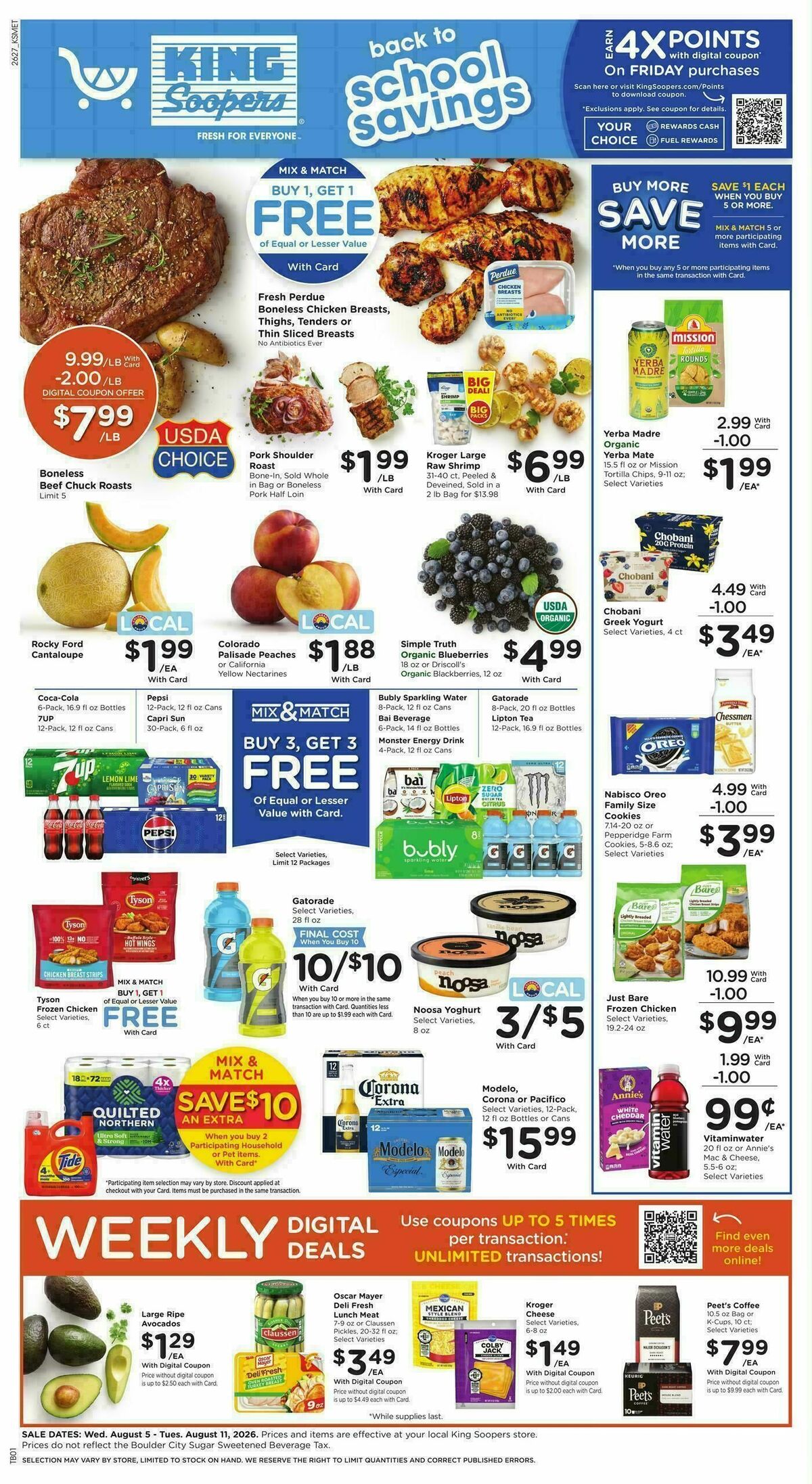 King Soopers Weekly Ad from August 5