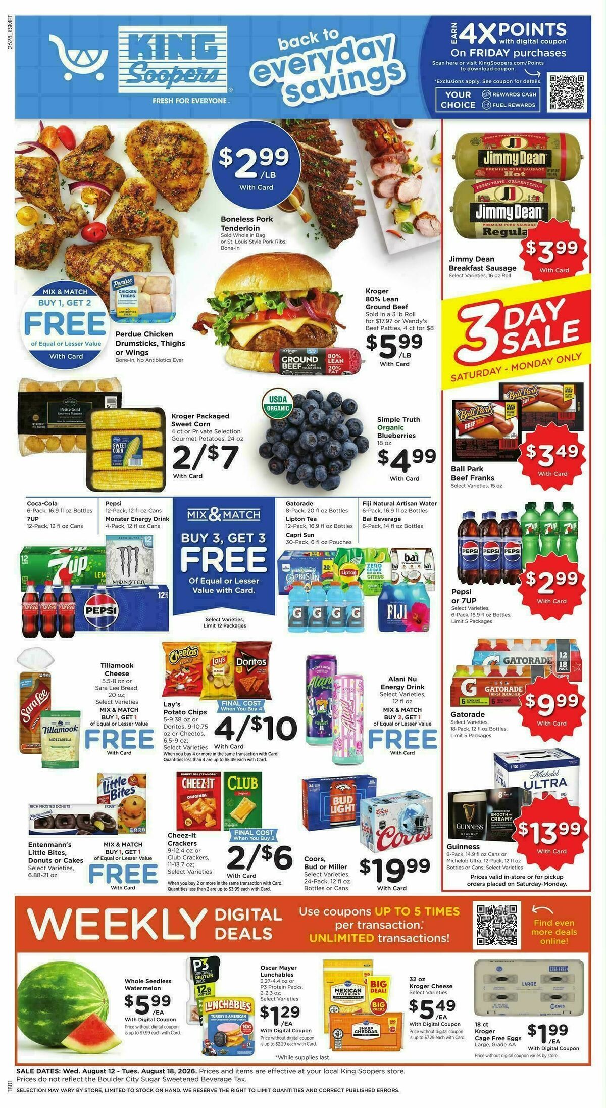 King Soopers Weekly Ad from August 12