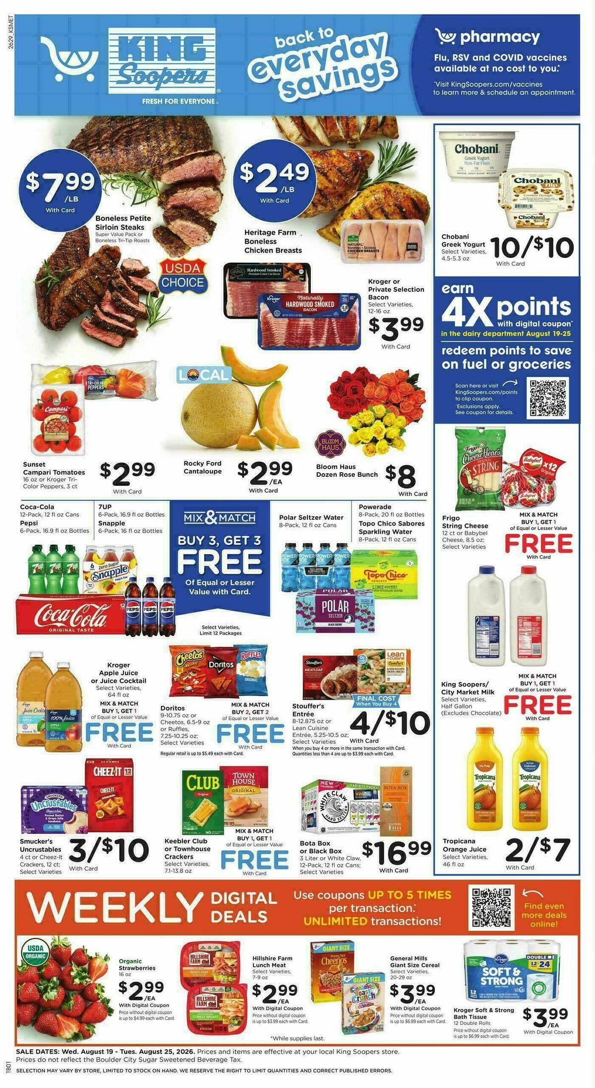King Soopers Weekly Ad from August 19