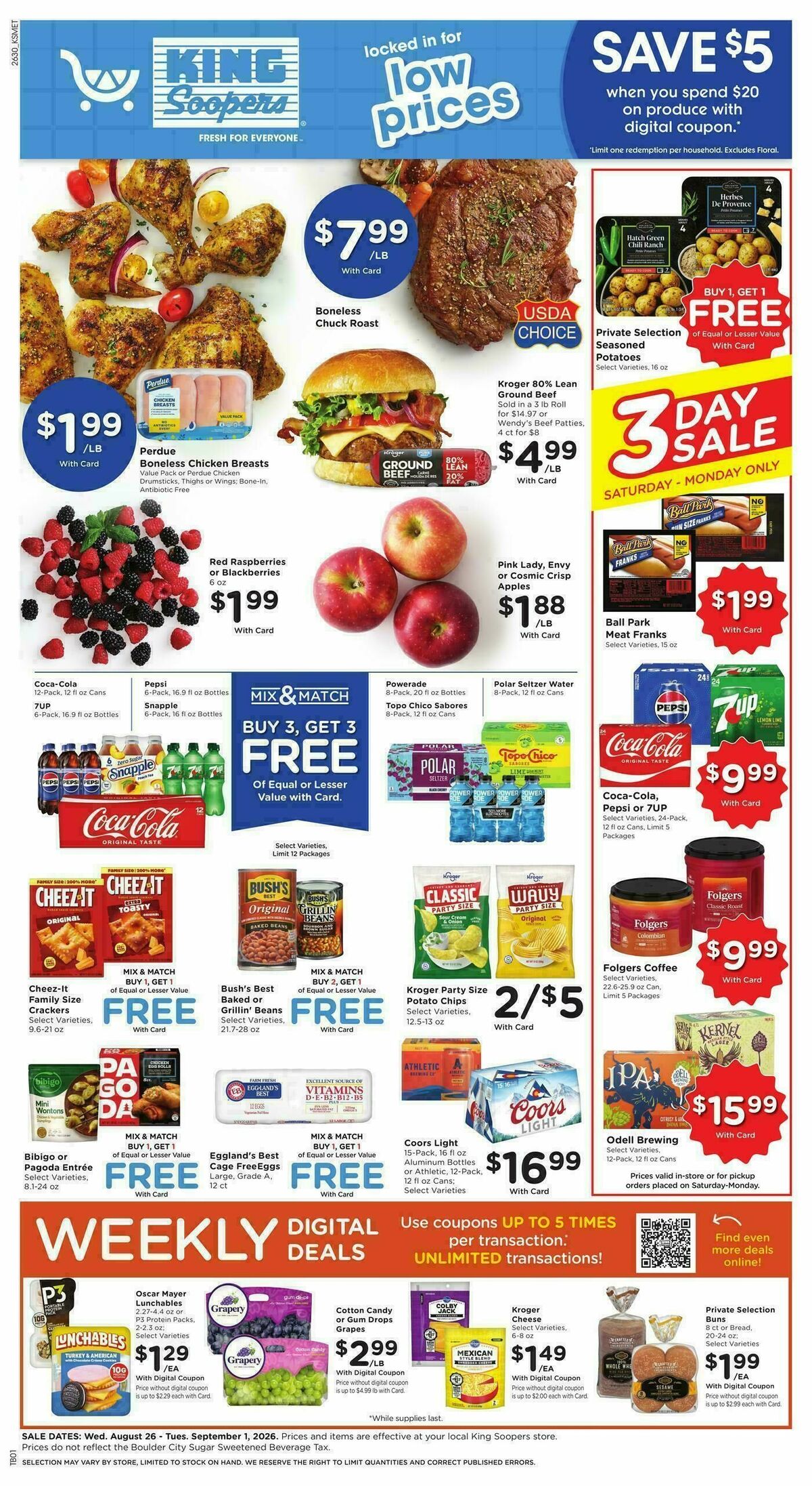 King Soopers Weekly Ad from August 26