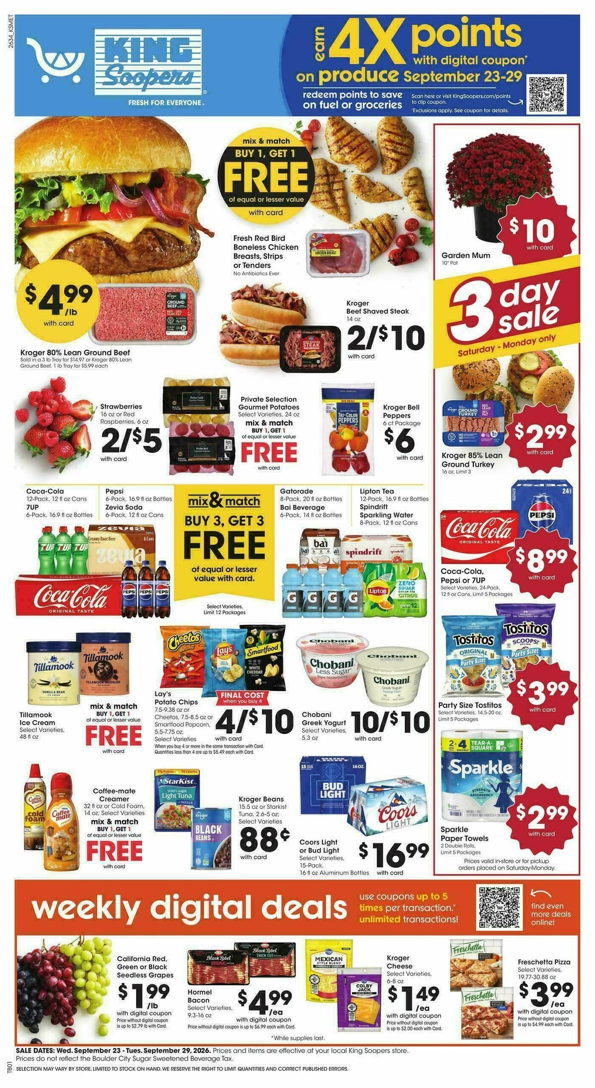 King Soopers Weekly Ad from September 23