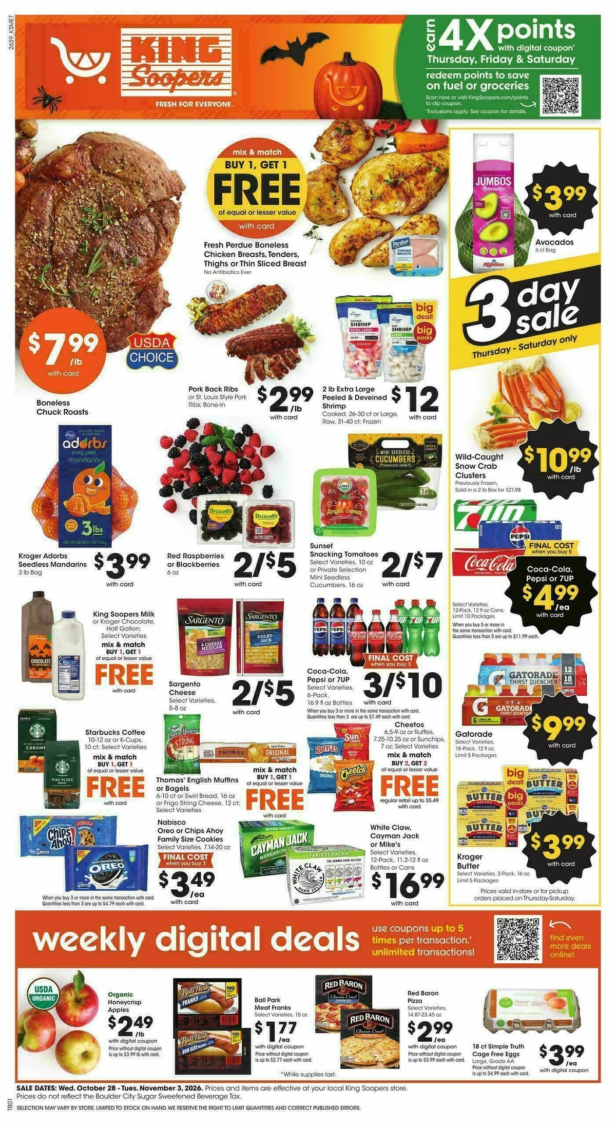King Soopers Weekly Ad from October 28